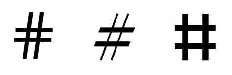 meaning of hash symbol.